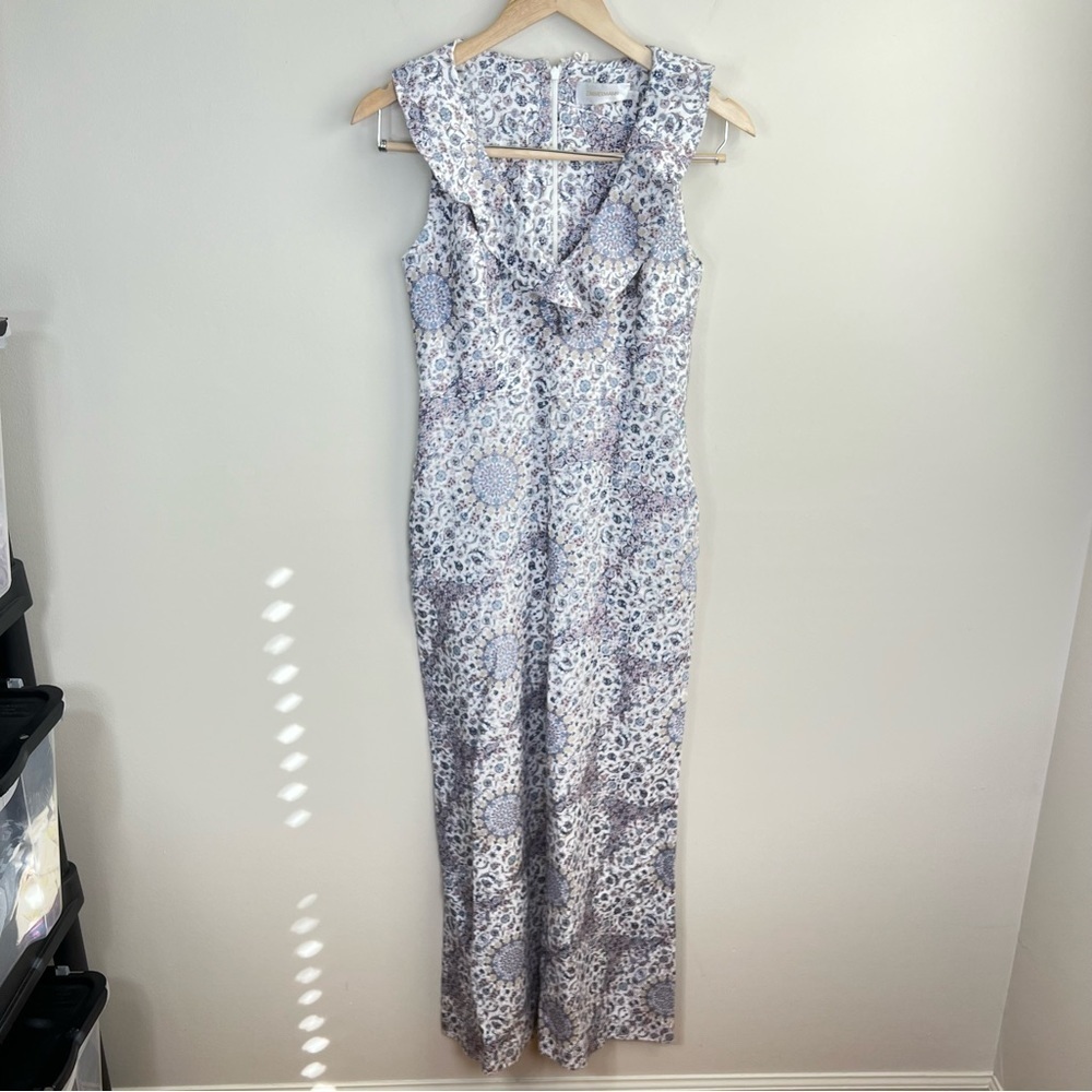 Zimmermann Linen Playsuit Floral Empire‎ Flute - Picture 5 of 16
